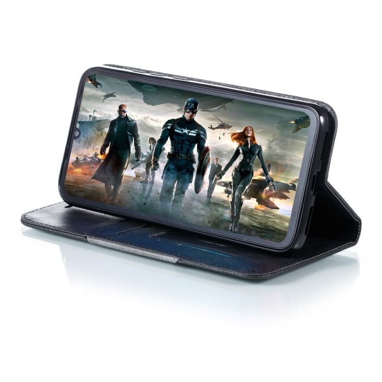 For Xiaomi Redmi Note 7 Splicing Color Magnetic Hem Horizontal Flip Leather Case with Holder & Card Slots