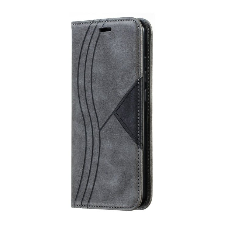 For Xiaomi Redmi Note 7 Splicing Color Magnetic Hem Horizontal Flip Leather Case with Holder & Card Slots
