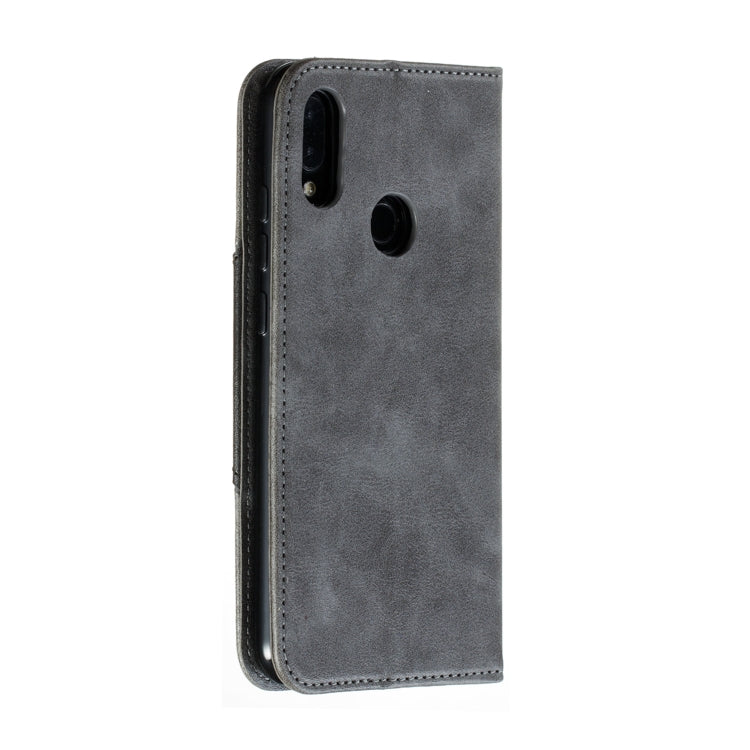 For Xiaomi Redmi Note 7 Splicing Color Magnetic Hem Horizontal Flip Leather Case with Holder & Card Slots