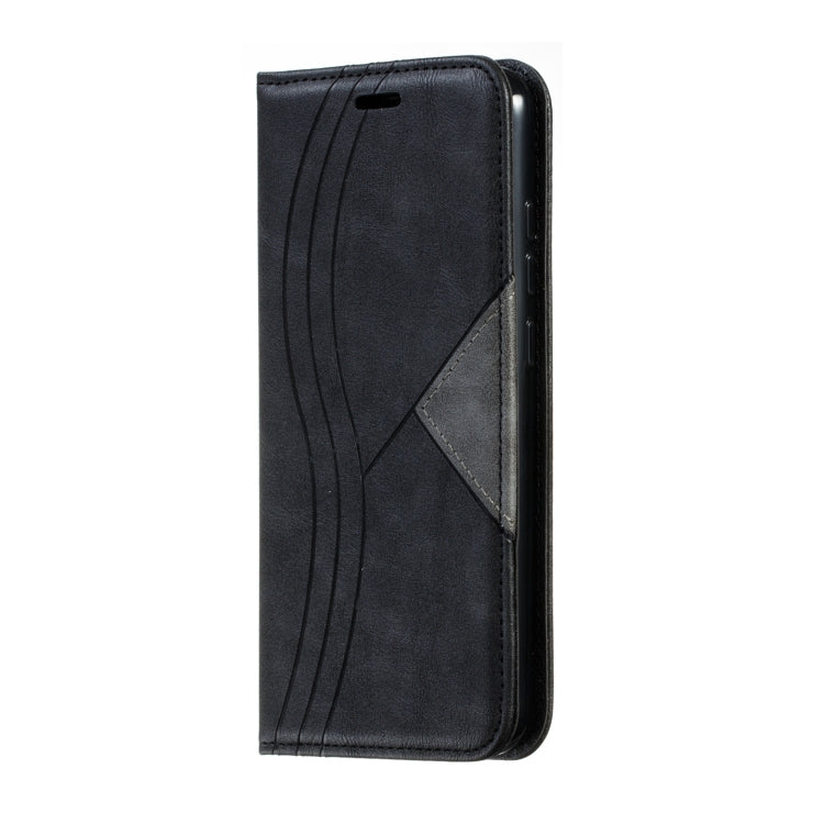For Xiaomi Redmi Note 8 Splicing Color Magnetic Hem Horizontal Flip Leather Case with Holder & Card Slots