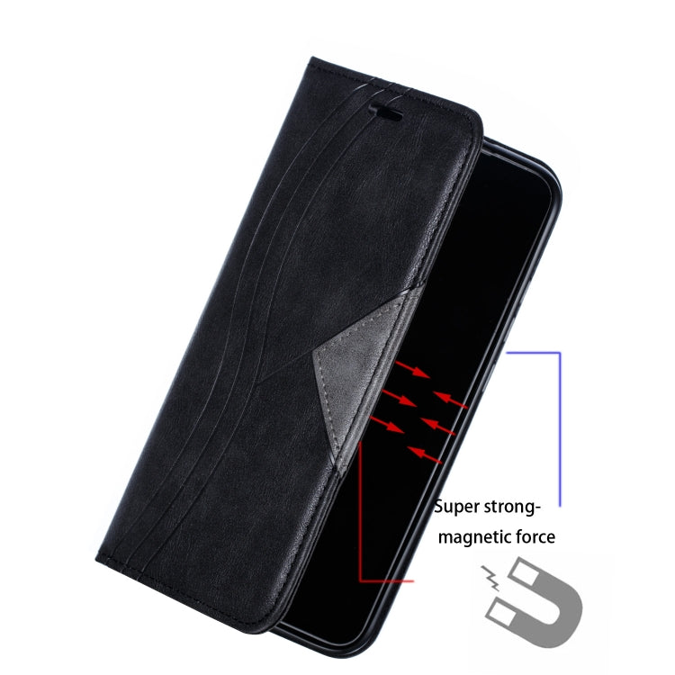 For Xiaomi Redmi Note 8 Splicing Color Magnetic Hem Horizontal Flip Leather Case with Holder & Card Slots