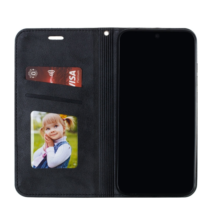 For Xiaomi Redmi Note 8 Splicing Color Magnetic Hem Horizontal Flip Leather Case with Holder & Card Slots