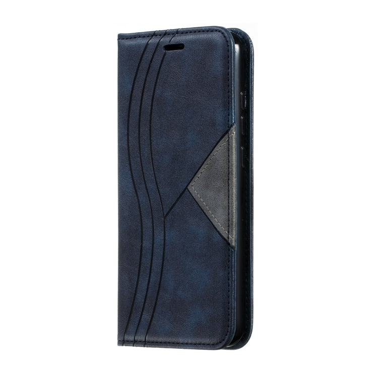 For Xiaomi Redmi Note 8 Splicing Color Magnetic Hem Horizontal Flip Leather Case with Holder & Card Slots