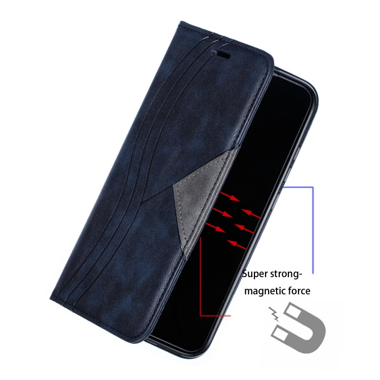 For Xiaomi Redmi Note 8 Splicing Color Magnetic Hem Horizontal Flip Leather Case with Holder & Card Slots
