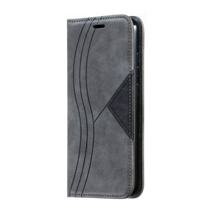 For Xiaomi Redmi Note 8 Splicing Color Magnetic Hem Horizontal Flip Leather Case with Holder & Card Slots