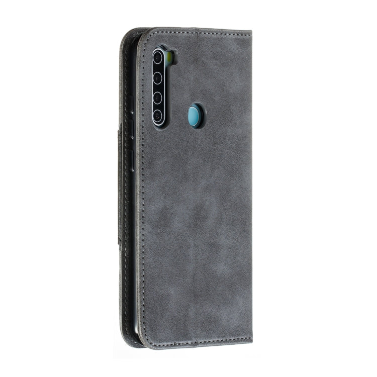 For Xiaomi Redmi Note 8 Splicing Color Magnetic Hem Horizontal Flip Leather Case with Holder & Card Slots