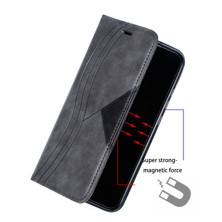 For Xiaomi Redmi Note 8 Splicing Color Magnetic Hem Horizontal Flip Leather Case with Holder & Card Slots