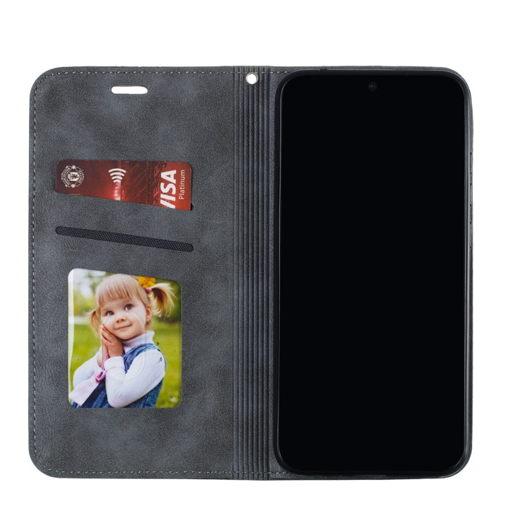 For Xiaomi Redmi Note 8 Splicing Color Magnetic Hem Horizontal Flip Leather Case with Holder & Card Slots