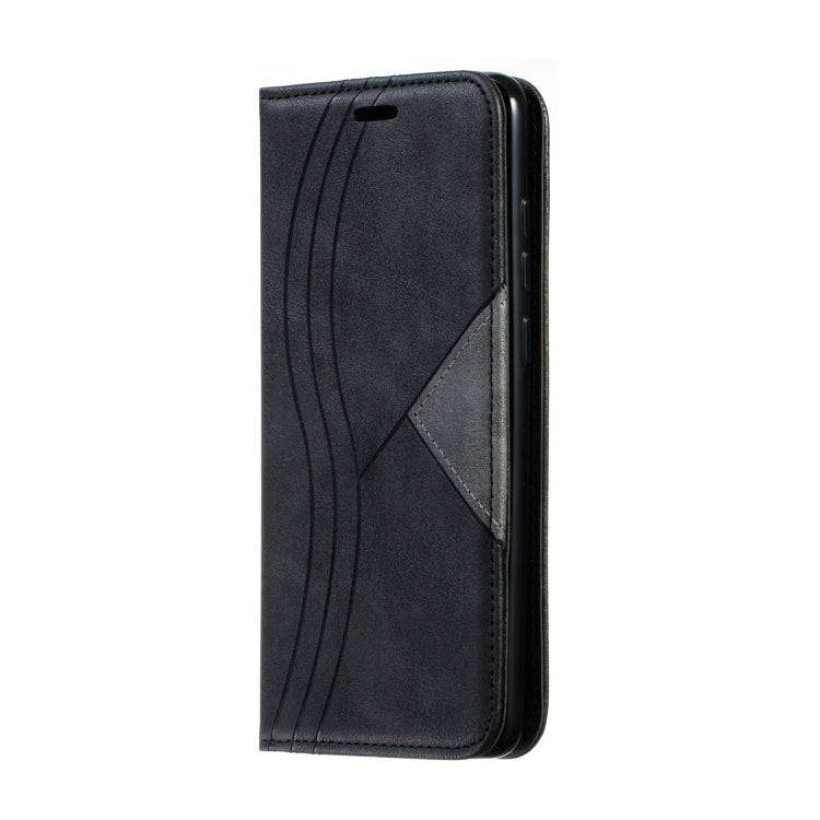 For Xiaomi Redmi Note 8 Pro Splicing Color Magnetic Hem Horizontal Flip Leather Case with Holder & Card Slots
