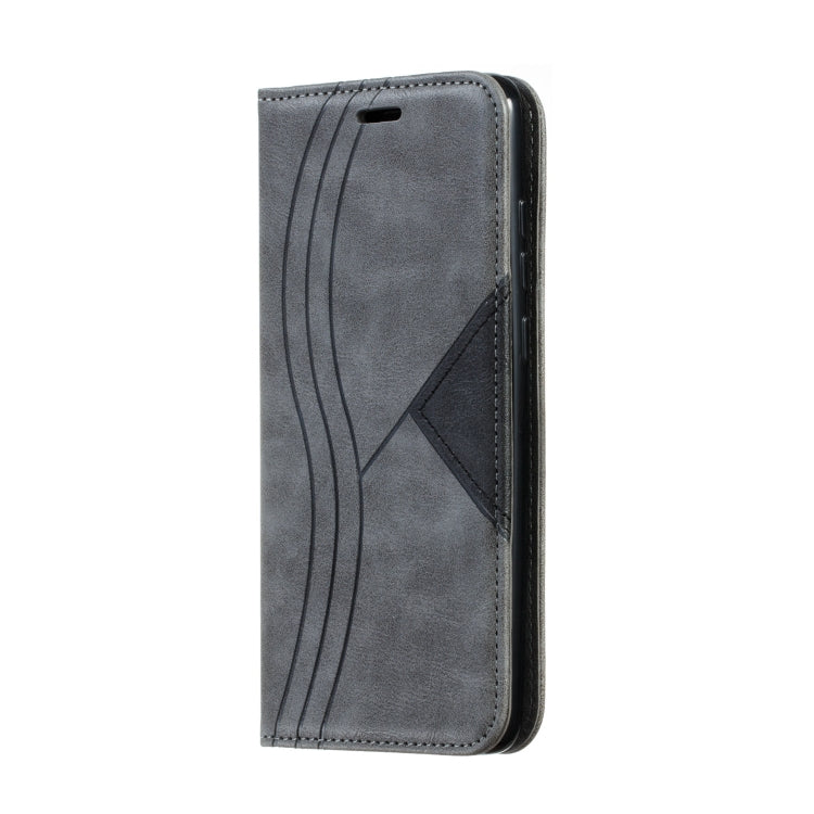 For Xiaomi Redmi Note 8 Pro Splicing Color Magnetic Hem Horizontal Flip Leather Case with Holder & Card Slots