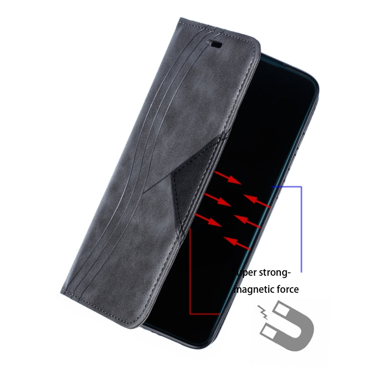 For Xiaomi Redmi Note 8 Pro Splicing Color Magnetic Hem Horizontal Flip Leather Case with Holder & Card Slots