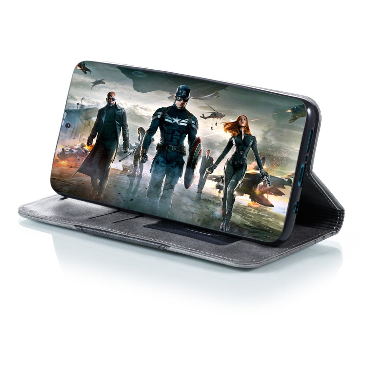 For Xiaomi Redmi Note 8 Pro Splicing Color Magnetic Hem Horizontal Flip Leather Case with Holder & Card Slots