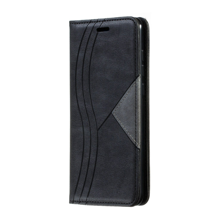 For Xiaomi 9 Pro Splicing Color Magnetic Hem Horizontal Flip Leather Case with Holder & Card Slots