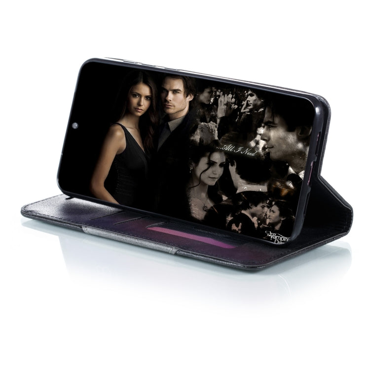 For Xiaomi 9 Pro Splicing Color Magnetic Hem Horizontal Flip Leather Case with Holder & Card Slots