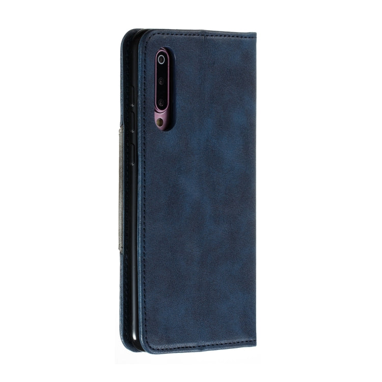 For Xiaomi 9 Pro Splicing Color Magnetic Hem Horizontal Flip Leather Case with Holder & Card Slots