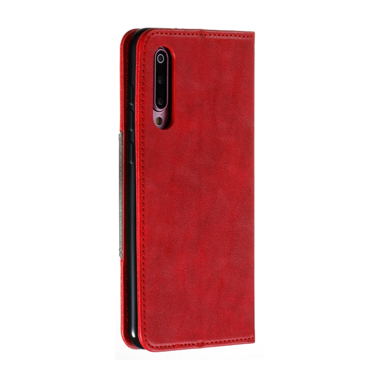 For Xiaomi 9 Pro Splicing Color Magnetic Hem Horizontal Flip Leather Case with Holder & Card Slots