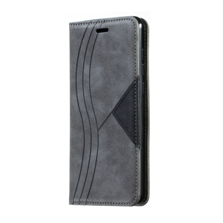 For Xiaomi 9 Pro Splicing Color Magnetic Hem Horizontal Flip Leather Case with Holder & Card Slots
