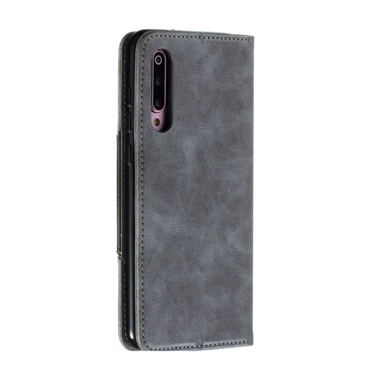 For Xiaomi 9 Pro Splicing Color Magnetic Hem Horizontal Flip Leather Case with Holder & Card Slots