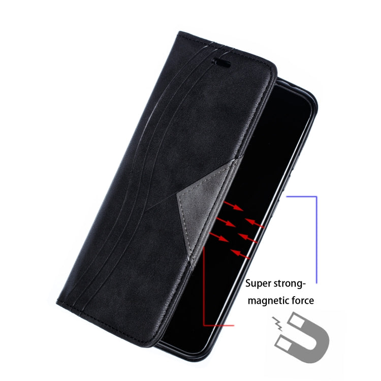 For Xiaomi Mi CC9e / Mi A3 Splicing Color Magnetic Hem Horizontal Flip Leather Case with Holder & Card Slots