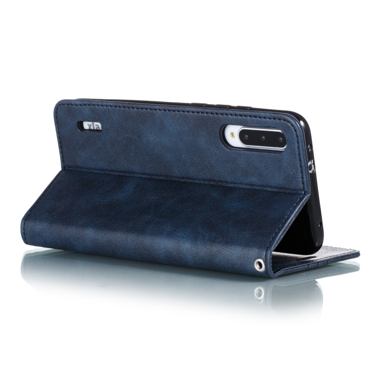For Xiaomi Mi CC9e / Mi A3 Splicing Color Magnetic Hem Horizontal Flip Leather Case with Holder & Card Slots