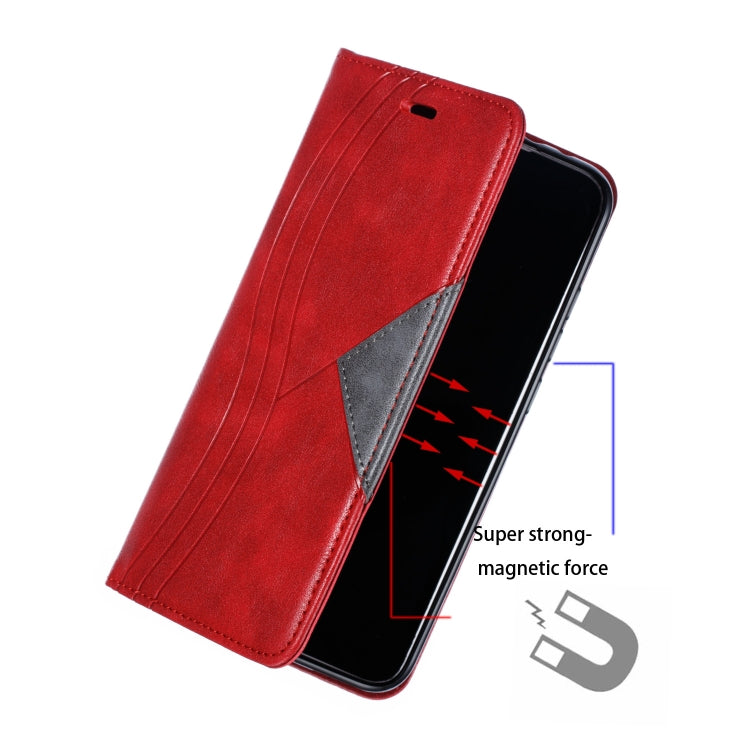 For Xiaomi Mi CC9e / Mi A3 Splicing Color Magnetic Hem Horizontal Flip Leather Case with Holder & Card Slots