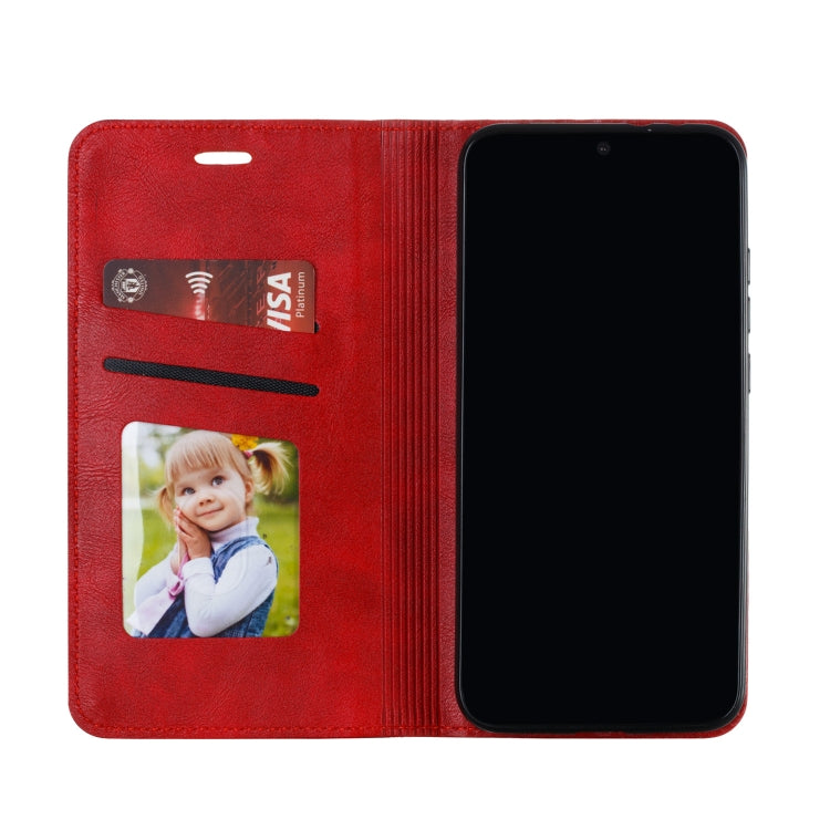 For Xiaomi Mi CC9e / Mi A3 Splicing Color Magnetic Hem Horizontal Flip Leather Case with Holder & Card Slots