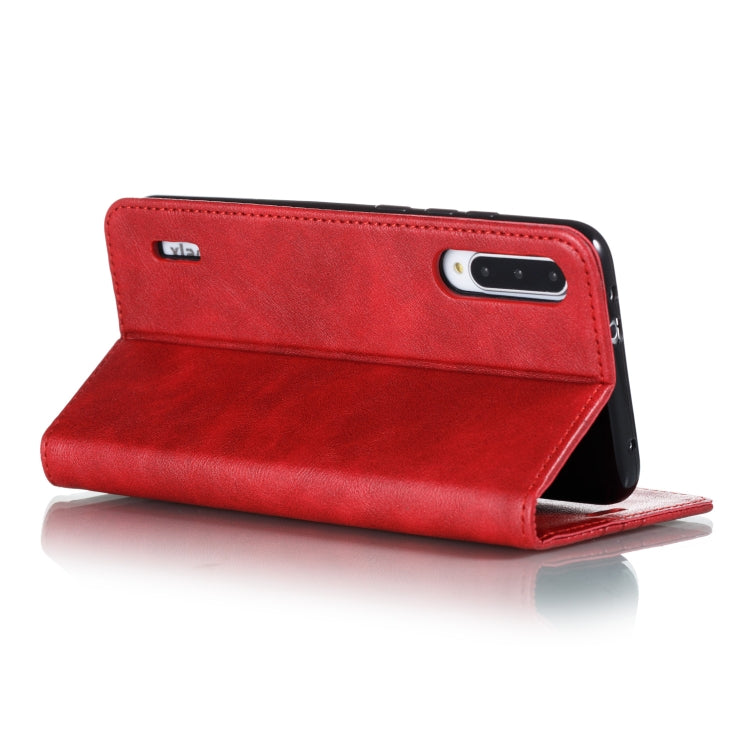 For Xiaomi Mi CC9e / Mi A3 Splicing Color Magnetic Hem Horizontal Flip Leather Case with Holder & Card Slots