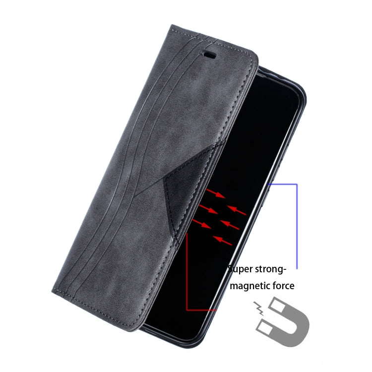 For Xiaomi Mi CC9e / Mi A3 Splicing Color Magnetic Hem Horizontal Flip Leather Case with Holder & Card Slots