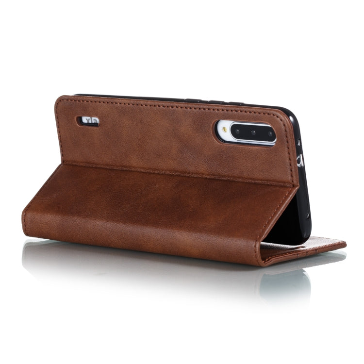 For Xiaomi Mi CC9e / Mi A3 Splicing Color Magnetic Hem Horizontal Flip Leather Case with Holder & Card Slots