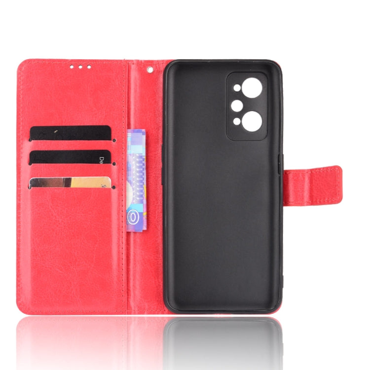 For OPPO Realme GT Neo2 Crazy Horse Texture Horizontal Flip Phone Leather Case with Holder & Card Slots & Lanyard