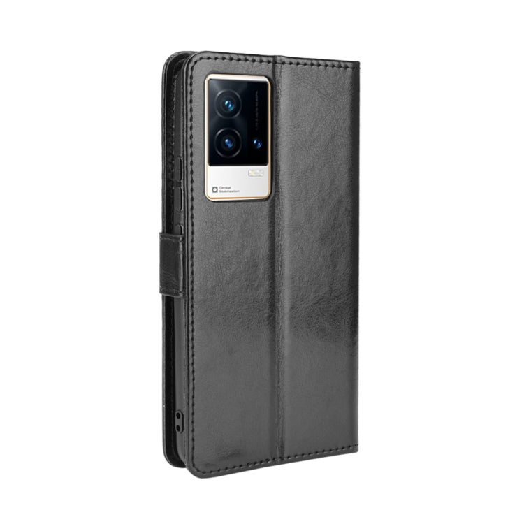 For vivo iQOO 8 Crazy Horse Texture Horizontal Flip Phone Leather Case with Holder & Card Slots & Lanyard
