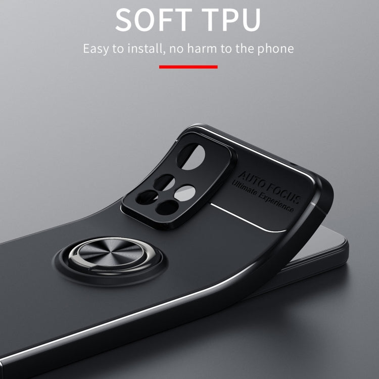 For Xiaomi Redmi Note 11 Pro Metal Ring Holder 360 Degree Rotating TPU Phone Case