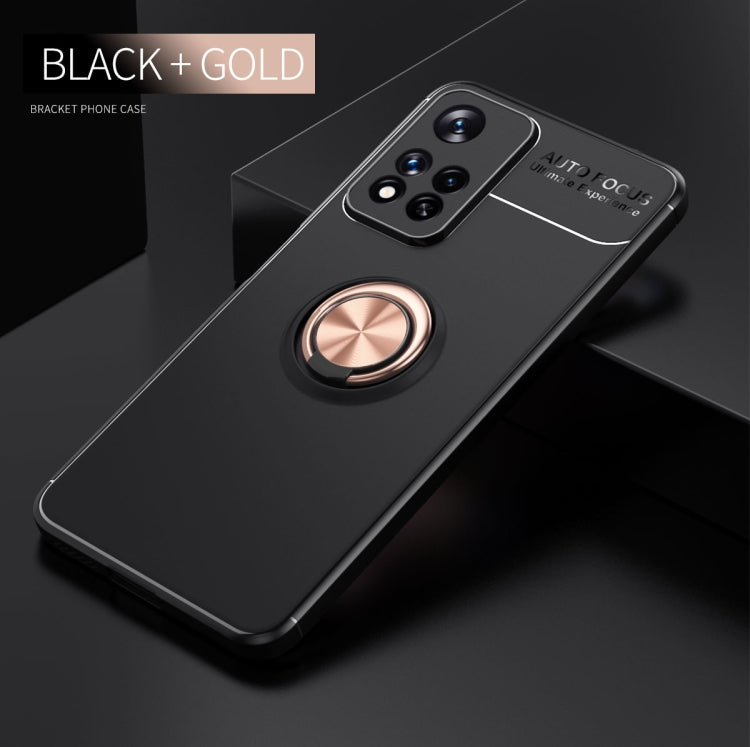 For Xiaomi Redmi Note 11 Pro Metal Ring Holder 360 Degree Rotating TPU Phone Case