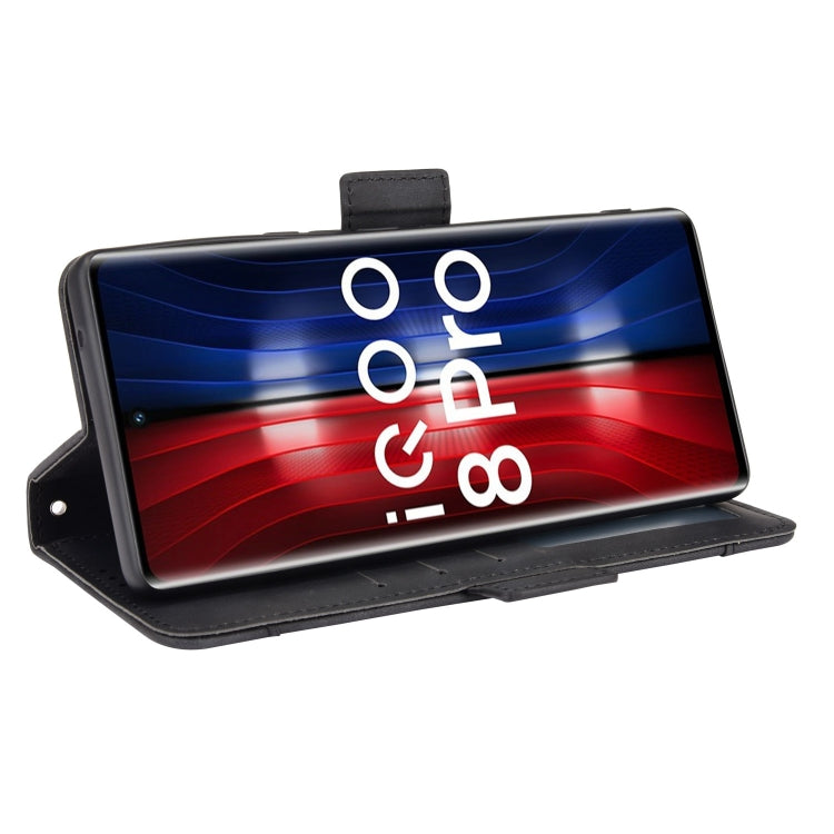 For vivo iQOO 8 Pro Skin Feel Calf Pattern Horizontal Flip Leather Phone Case with Holder & Card Slots & Photo Frame