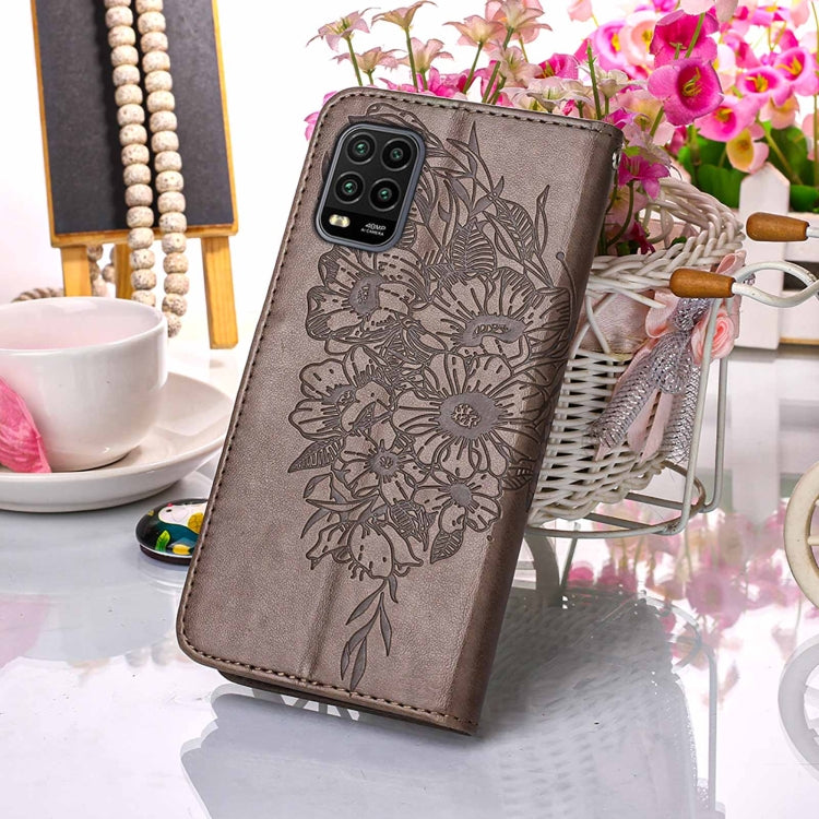 For Xiaomi Mi 10 5G / 10 Pro 5G Embossed Butterfly Leather Phone Case with Holder & Card Slot & Wallet & Lanyard