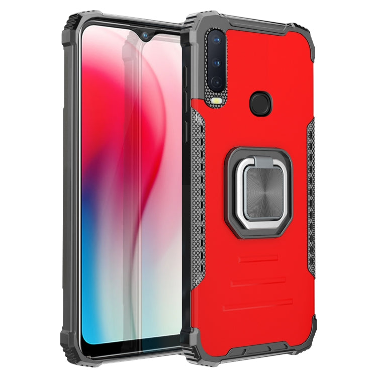 For vivo Y17 / Y12 / Y15 / Y11 2019 / Y5 2020 Fierce Warrior Series Armor Aluminum Alloy + TPU Phone Case with Ring Holder