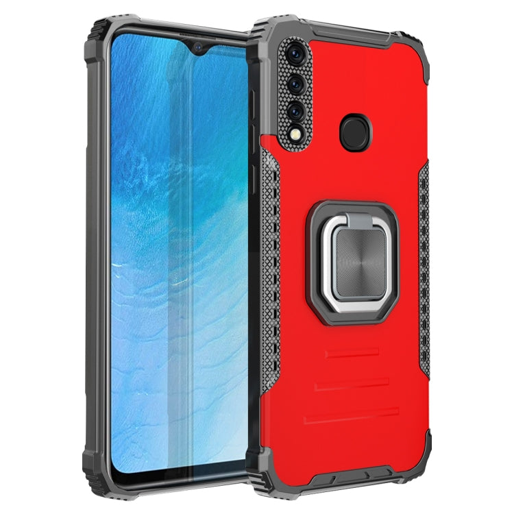 For vivo Y19 Fierce Warrior Series Armor Aluminum Alloy + TPU Phone Case with Ring Holder