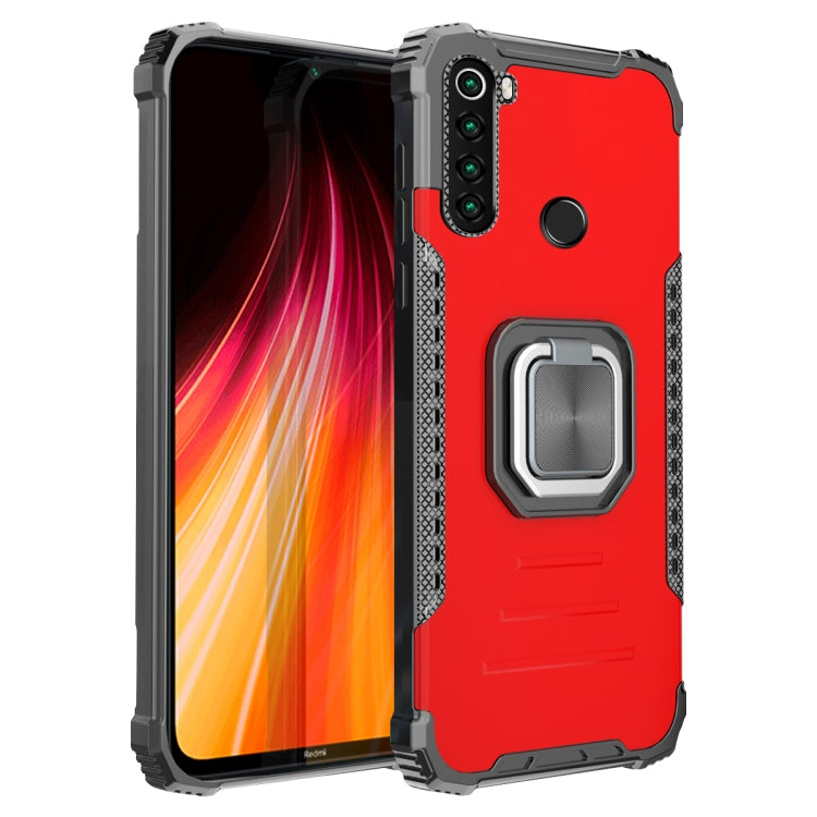 For Xiaomi Redmi Note 8 Fierce Warrior Series Armor Aluminum Alloy + TPU Phone Case with Ring Holder