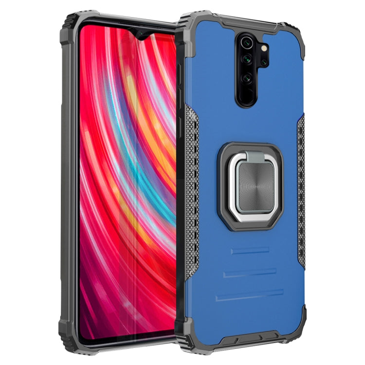 For Xiaomi Redmi Note 8 Pro Fierce Warrior Series Armor Aluminum Alloy + TPU Phone Case with Ring Holder