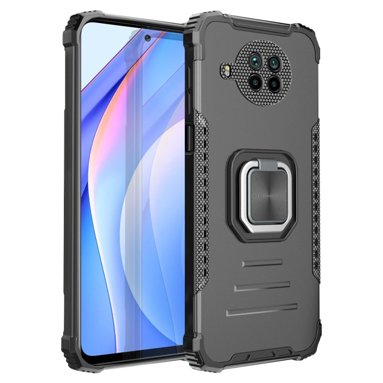 For Xiaomi Mi 10T Lite / Redmi Note 9 Pro 5G Fierce Warrior Series Armor Aluminum Alloy + TPU Phone Case with Ring Holder