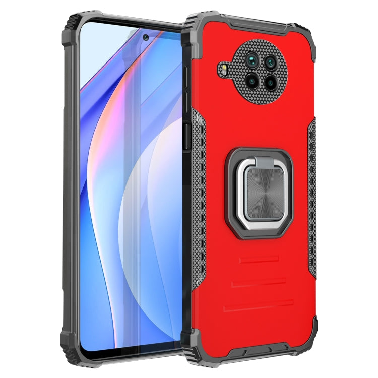 For Xiaomi Mi 10T Lite / Redmi Note 9 Pro 5G Fierce Warrior Series Armor Aluminum Alloy + TPU Phone Case with Ring Holder