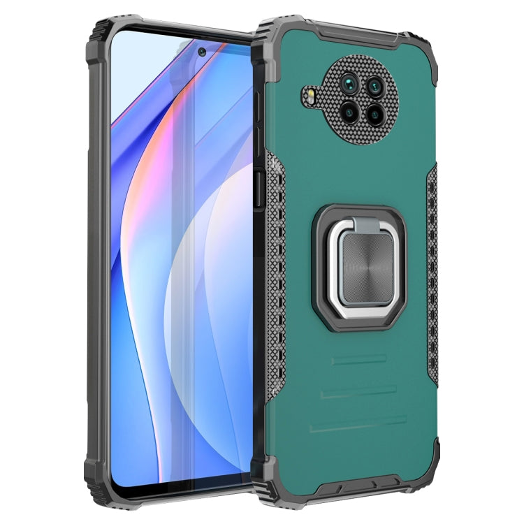 For Xiaomi Mi 10T Lite / Redmi Note 9 Pro 5G Fierce Warrior Series Armor Aluminum Alloy + TPU Phone Case with Ring Holder