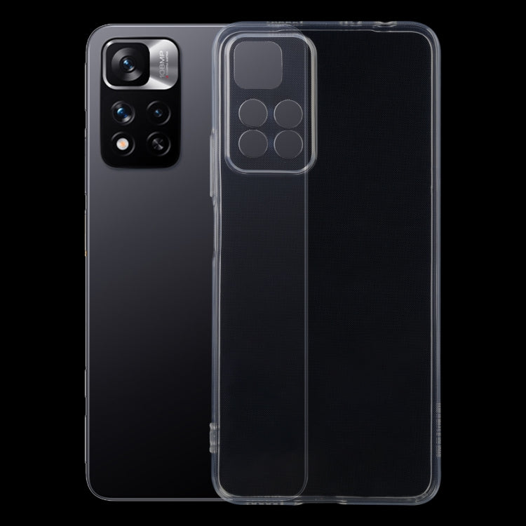 For Xiaomi Redmi Note 11 Pro / 11 Pro+ 0.75mm Ultra-thin Transparent TPU Soft Phone Case