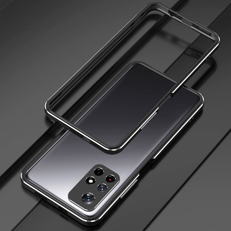 For Xiaomi Redmi Note 11 Aurora Series Lens Protector + Metal Frame Phone Case