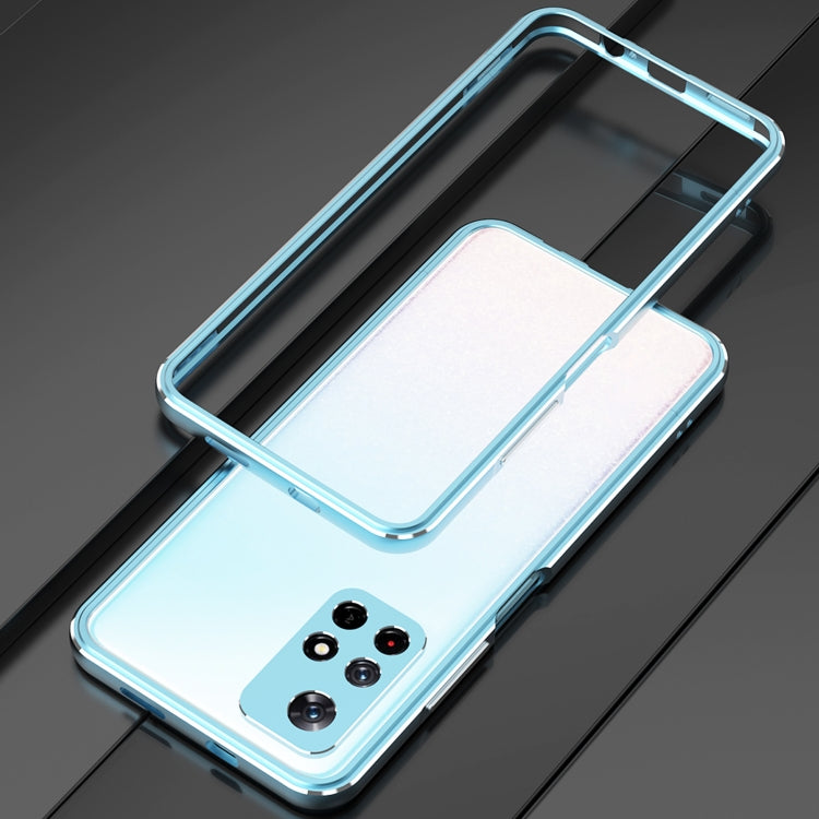 For Xiaomi Redmi Note 11 Aurora Series Lens Protector + Metal Frame Phone Case