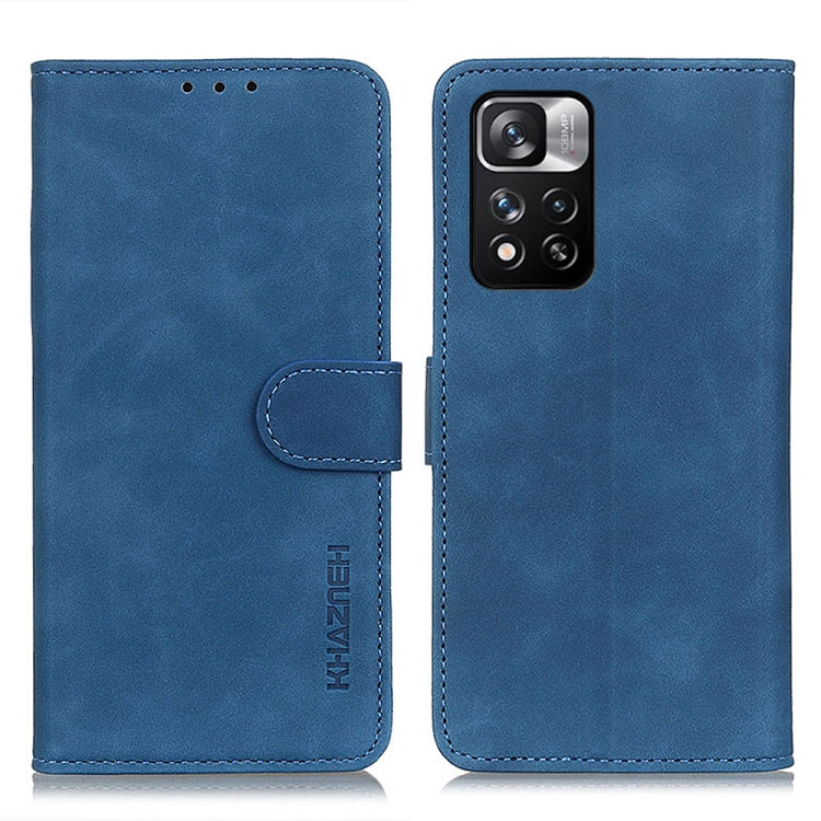 For Xiaomi Redmi Note 11 Pro / Redmi Note 11 Pro+ 5G / Mi 11i KHAZNEH Retro Texture Horizontal Flip Leather Phone Case with Holder & Card Slots & Wallet