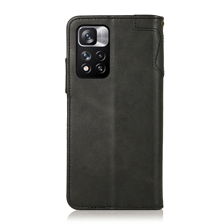 For Xiaomi Redmi Note 11 Pro / Redmi Note 11 Pro+ 5G / Mi 11i KHAZNEH Dual-Splicing Cowhide Texture Horizontal Flip Leather Case