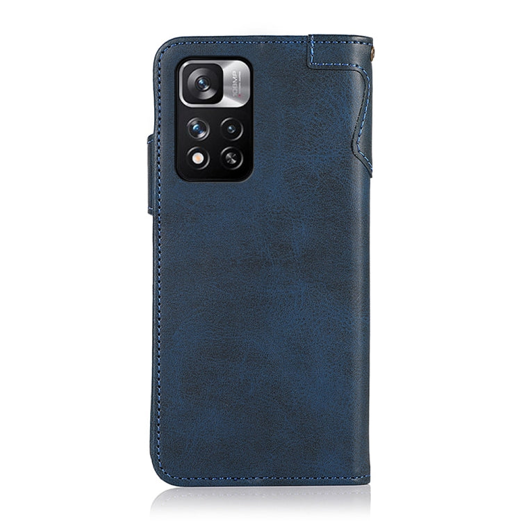 For Xiaomi Redmi Note 11 Pro / Redmi Note 11 Pro+ 5G / Mi 11i KHAZNEH Dual-Splicing Cowhide Texture Horizontal Flip Leather Case