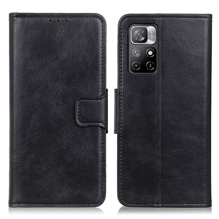 For Xiaomi Redmi Note 11 / Redmi Note 11 5G (China) / Poco M4 Pro 5G / Redmi Note 11T 5G(India) Mirren Crazy Horse Texture Horizontal Flip Leather Phone Case with Holder & Card Slots & Wallet
