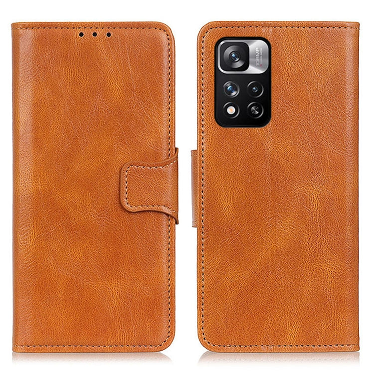 For Xiaomi Redmi Note 11 Pro / Redmi Note 11 Pro+ 5G / Mi 11i Mirren Crazy Horse Texture Horizontal Flip Leather Phone Case with Holder & Card Slots & Wallet